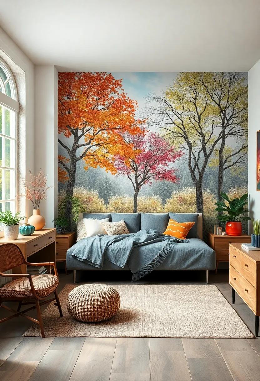 Seasonal (Re)Design: Use removable murals with​ seasonal themes that can be easily updated to keep‍ your ​space⁣ fresh ⁢and engaging all year‌ round