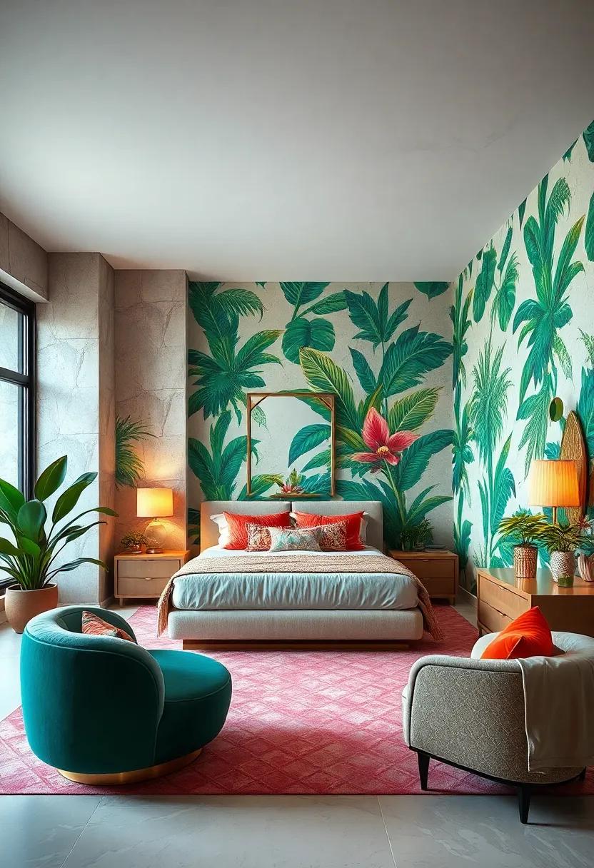 Art Deco ⁣Tropics: ‍Embrace ⁤the glamour of ⁣the ‍Art Deco era with tropical designs featuring geometric patterns and ‍metallic accents that radiate sophistication