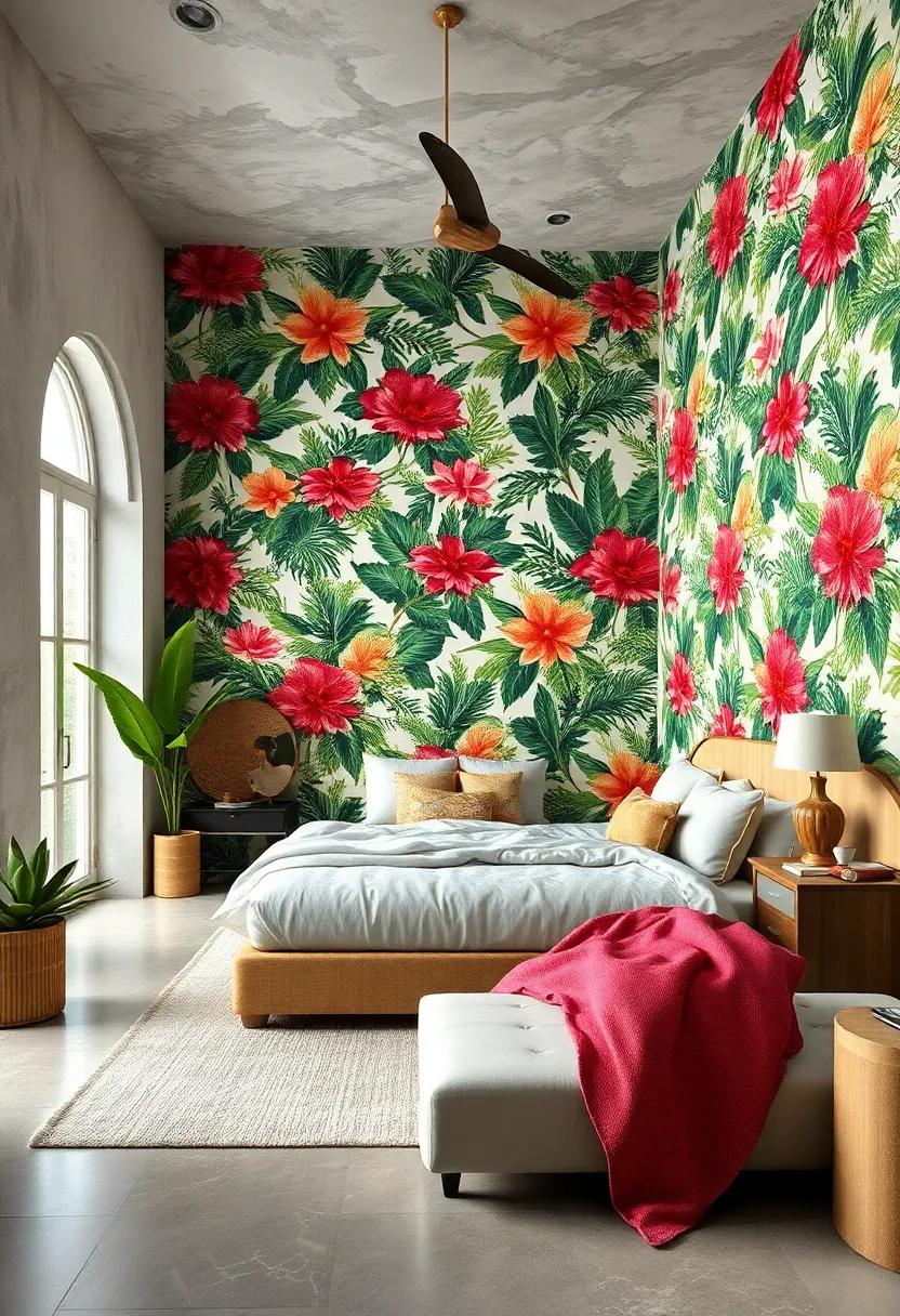 Vibrant Floral Patterns: Transform your space into‌ a ​botanical paradise with bold,colorful florals that‍ invigorate the senses‌ and brighten the room