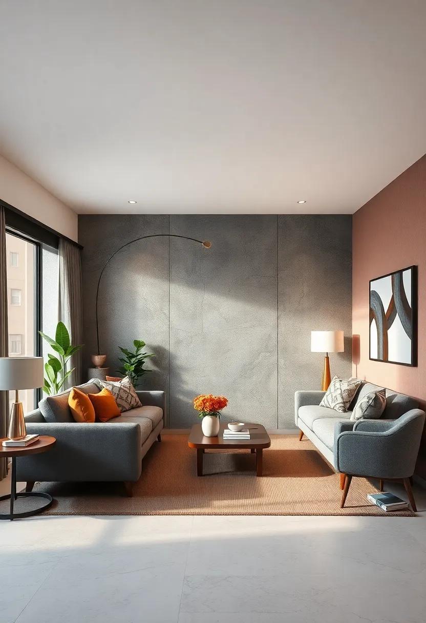25 Inspiring Apartment Living Room Layouts Featuring Stunning Accent Walls