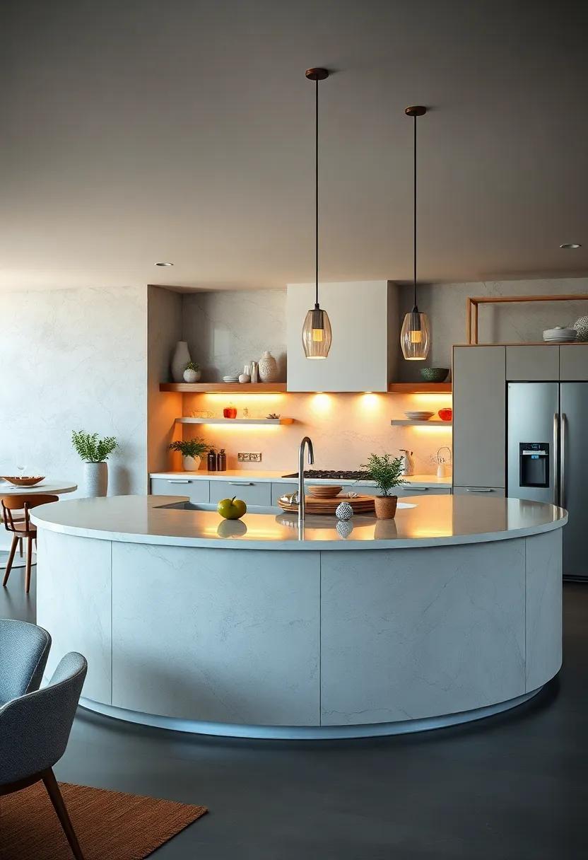 25 Curved Kitchen Islands That Transform Your Culinary Space into a Modern Masterpiece