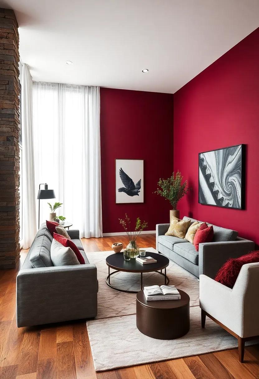 Rustic Warmth: A reclaimed wood accent wall paired with soft earth tones creates a cozy, inviting atmosphere, perfect for​ unwinding after a long day