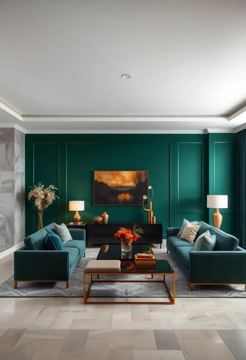 Industrial Edge: Concrete-inspired⁤ wallpaper sets the stage for industrial-style furniture, creating a bold living room that ⁣channels urban loft aesthetics