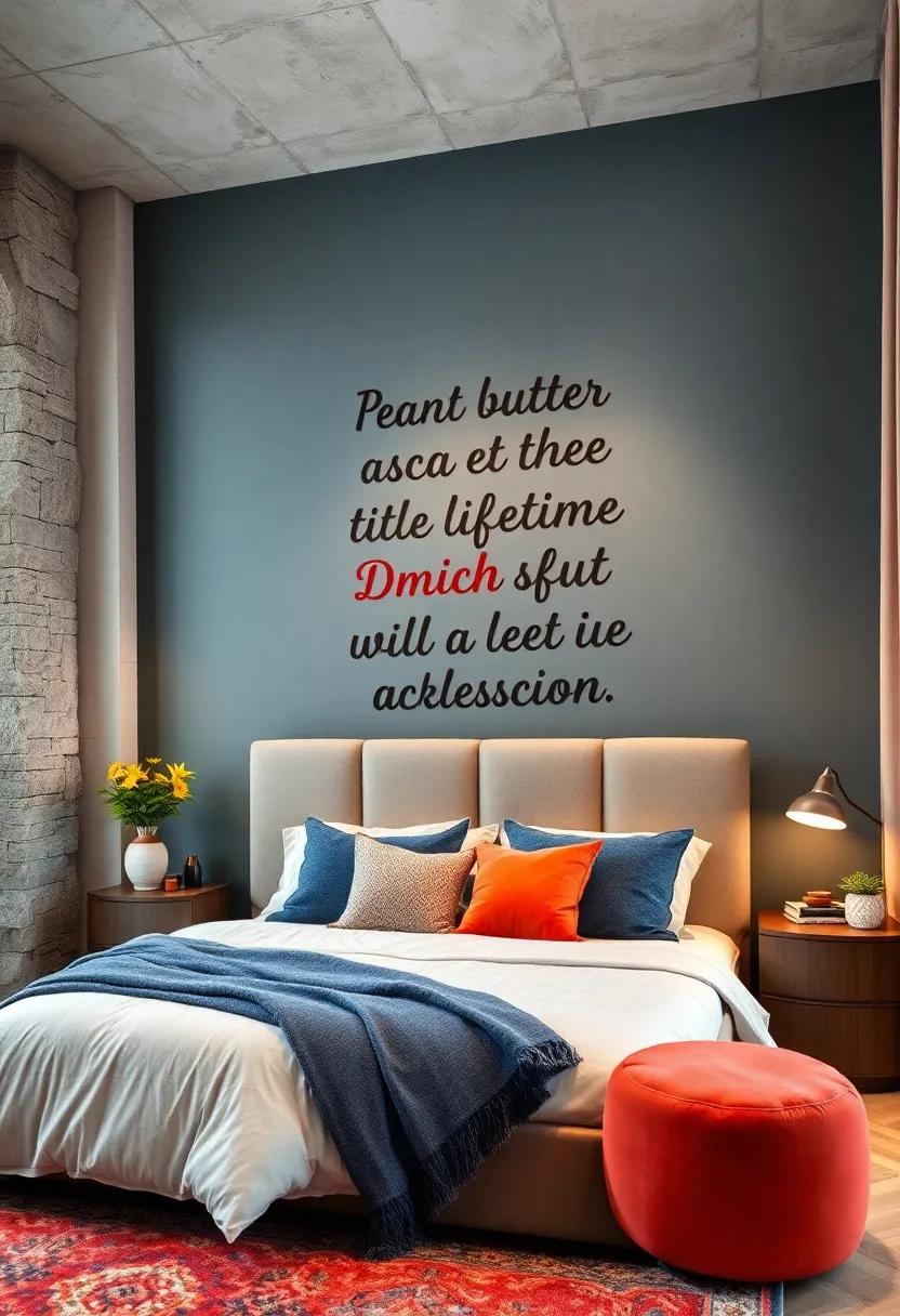 Inspirational Quotes: Paint your favorite motivational ‌phrases or words in bold colors to create a positive atmosphere every​ day