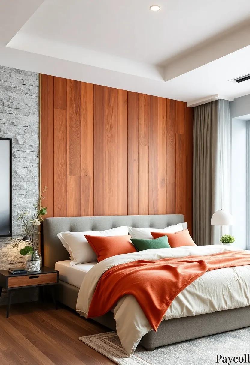 Wood Paneling: Bring warmth and texture to your space with rustic wooden‍ panels painted in a bold⁢ color