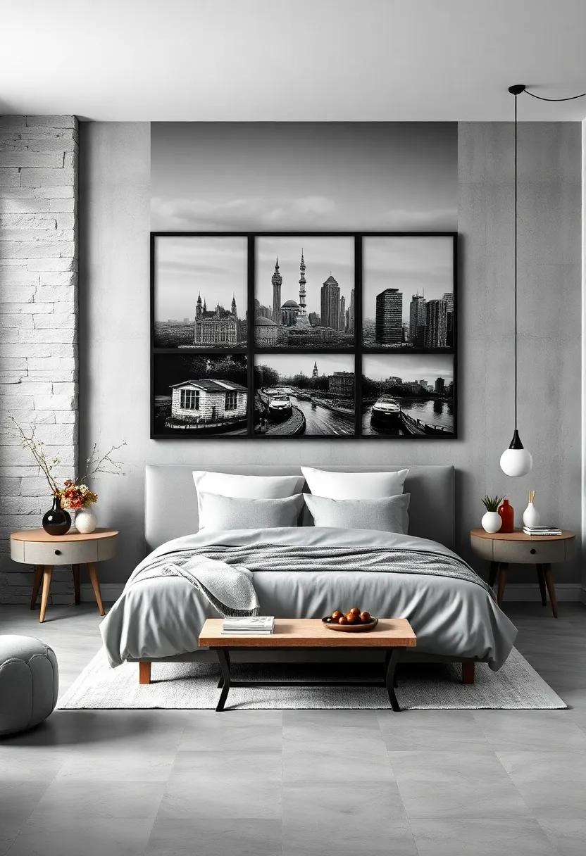 Vintage Black and White Photographs: Incorporate classic black and white‍ photos ⁢of famous ‌landmarks ‍or‍ cherished family memories to add a nostalgic touch to your bedroom walls