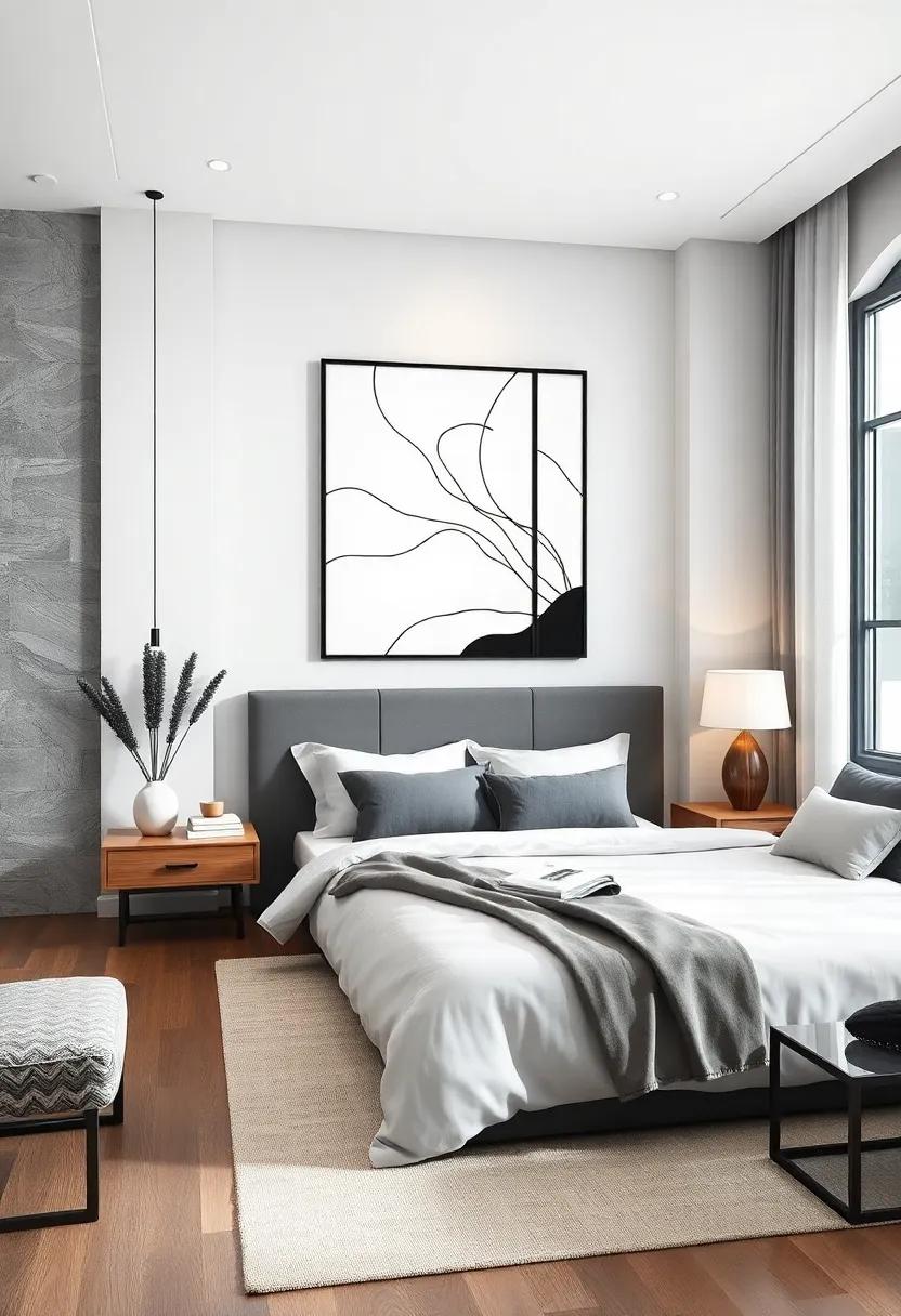 Modernist​ Prints:⁣ Embrace ⁤modernist art with ‌bold lines and abstract forms in black and white, creating an avant-garde statement on ⁤your walls