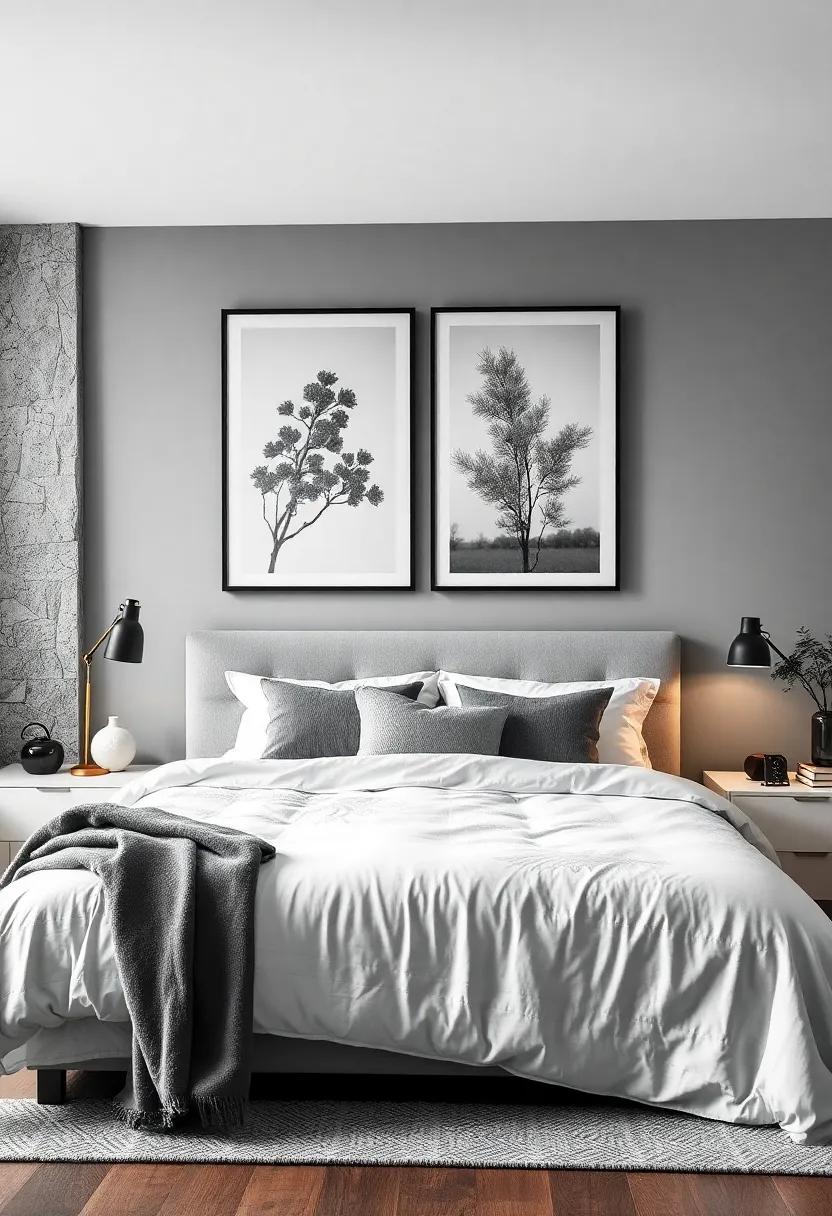 Seasonal Nature prints: Switch out prints seasonally with ‍black and white photography of nature’s changes, ‍offering variety while keeping in tune with the theme