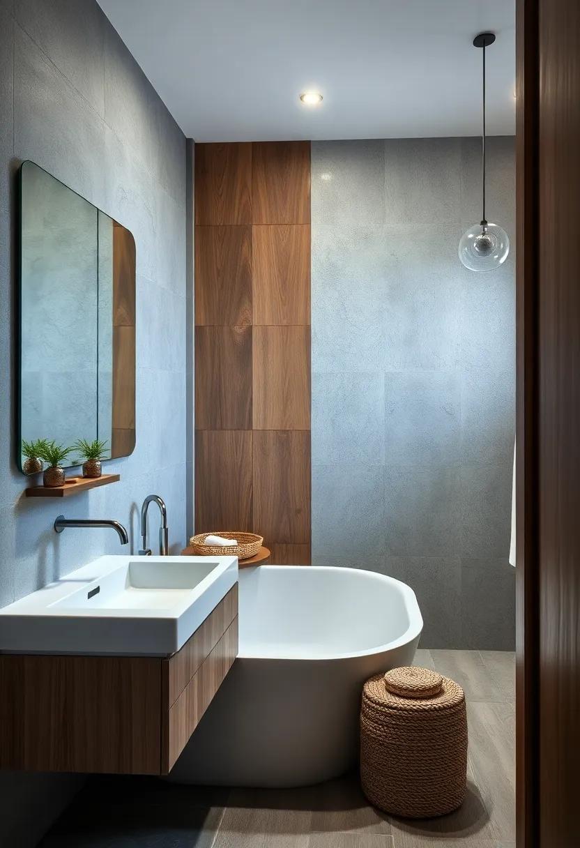 Rustic Luxe: Explore the breathtaking contrast between sleek modern fixtures ‍and artisanal wooden accents, creating a balance of sophistication and rustic charm