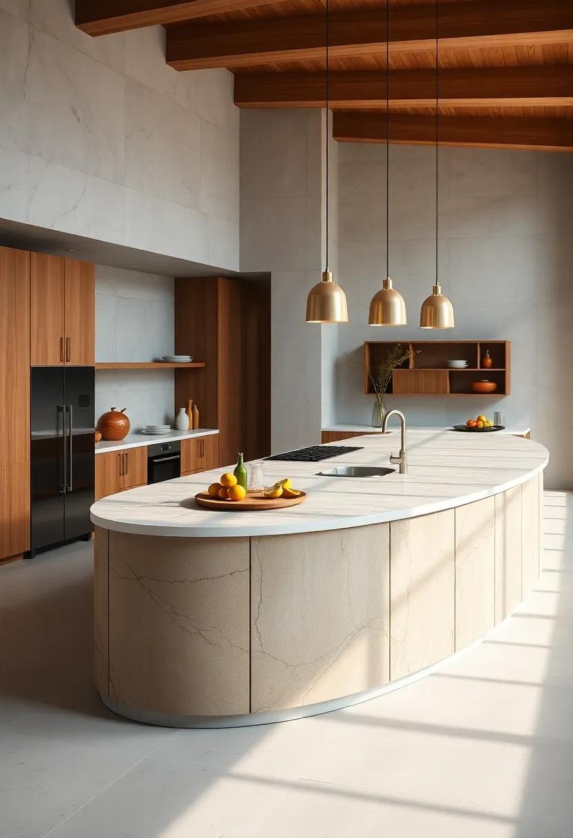 Innovative Technology:⁤ Discover‌ how smart features,⁣ like ‌built-in charging ports and‍ touch-activated‌ faucets,​ can ​be elegantly integrated into your curved kitchen island
