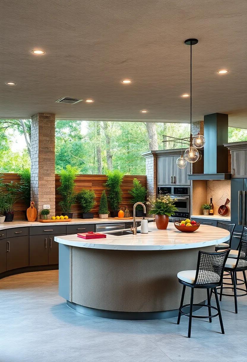 Outdoor Inspirations: Explore curved island designs‍ that can transition⁣ from indoor to ​outdoor kitchens, expanding your living ⁤space and entertaining ‍options