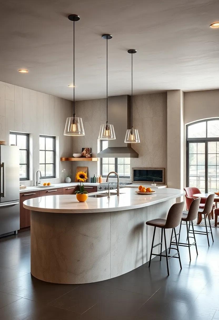 Rustic Charm: Explore designs that blend modern curves with rustic materials, creating a warm, inviting atmosphere ⁣that balances contemporary style with a touch ‍of homeliness