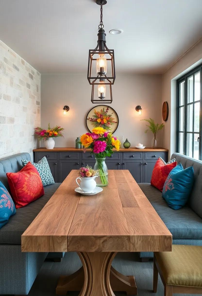 Colorful Booth Cushions: Enhance seating comfort ‍and style‌ with cushions ⁤in‍ vibrant colors or patterns that complement your table decor