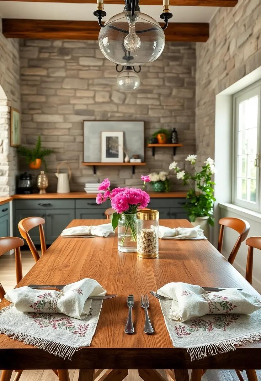 Embroidered Napkins: Add a personal touch​ with hand-stitched napkins that can serve as thoughtful conversation ‍starters