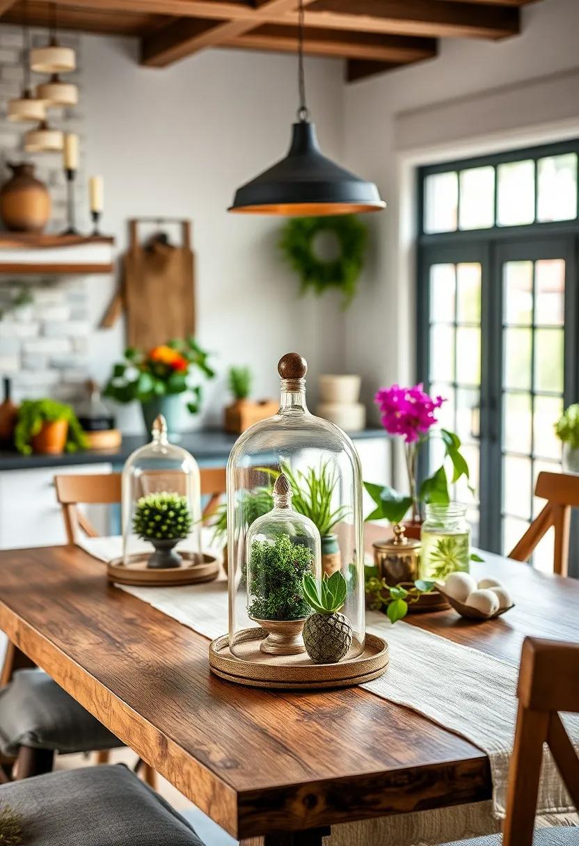 Miniature ​Greenhouses:⁢ Consider using glass cloches‍ to house small plants⁢ or decorative items for a quaint display