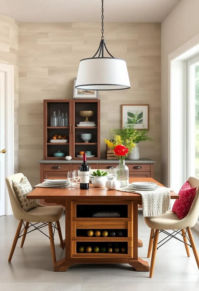 Repurposed‍ Wine Crate: Utilize a ‍rustic wine⁣ crate as ‍a stylish and functional storage solution ‍for your dining⁣ essentials