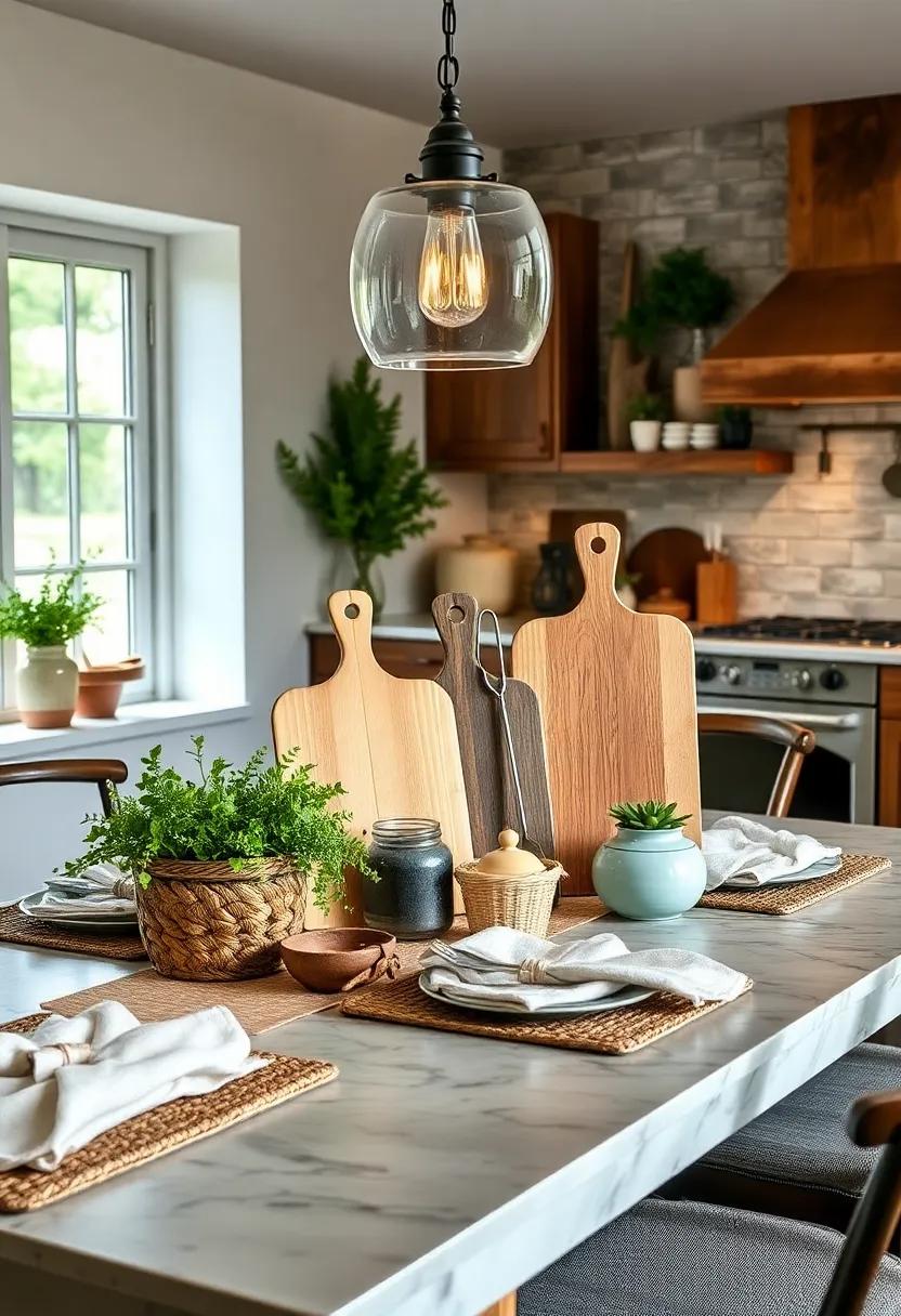 Vintage Cutting Boards: Display well-loved cutting boards ⁤as part‌ of ‍the ⁤tabletop decor to embrace that farmhouse ⁢vibe