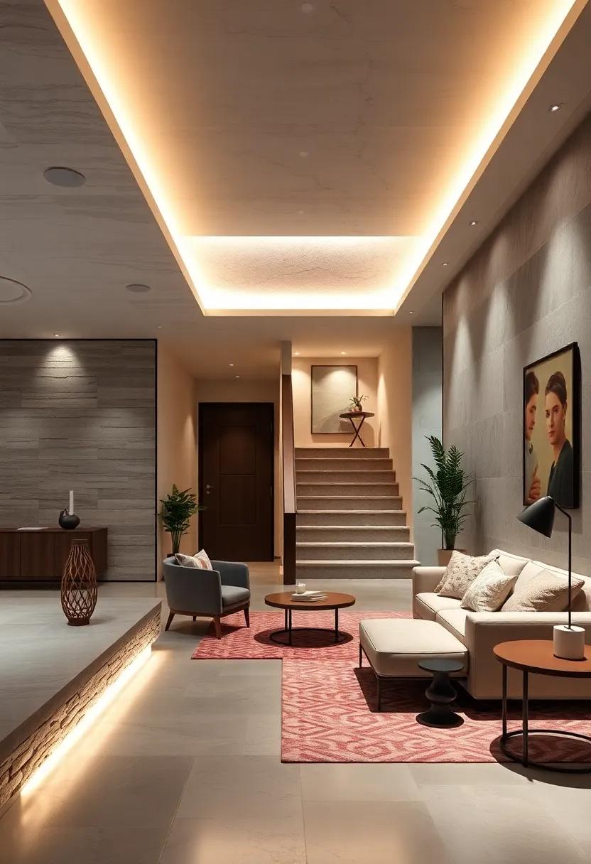 Brighten Up Transitions: Illuminate hallways​ and staircases with soft, indirect lighting‍ to enhance safety while maintaining a soothing flow