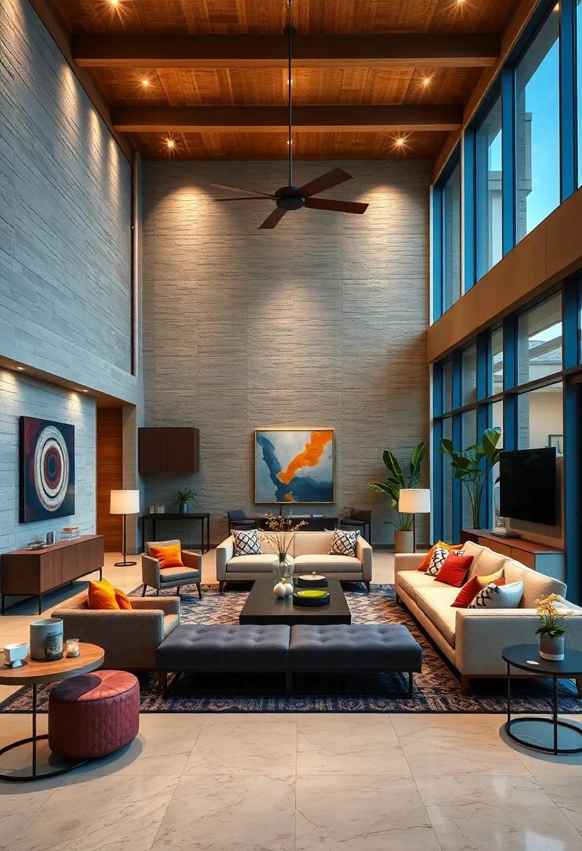 Create Zones with Lighting: Define spaces within⁣ an open floor plan ⁤using different⁣ lighting styles; this helps in visual separation for ⁤activities