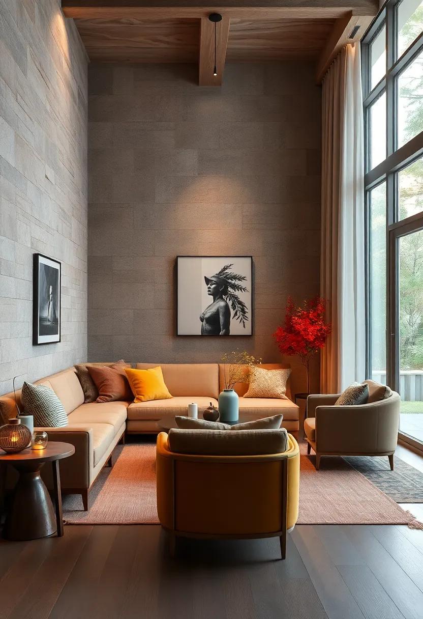 Layer textures with Light: Combine natural elements, like wood​ and fabrics, with ⁤warm lighting to create a snug and inviting atmosphere