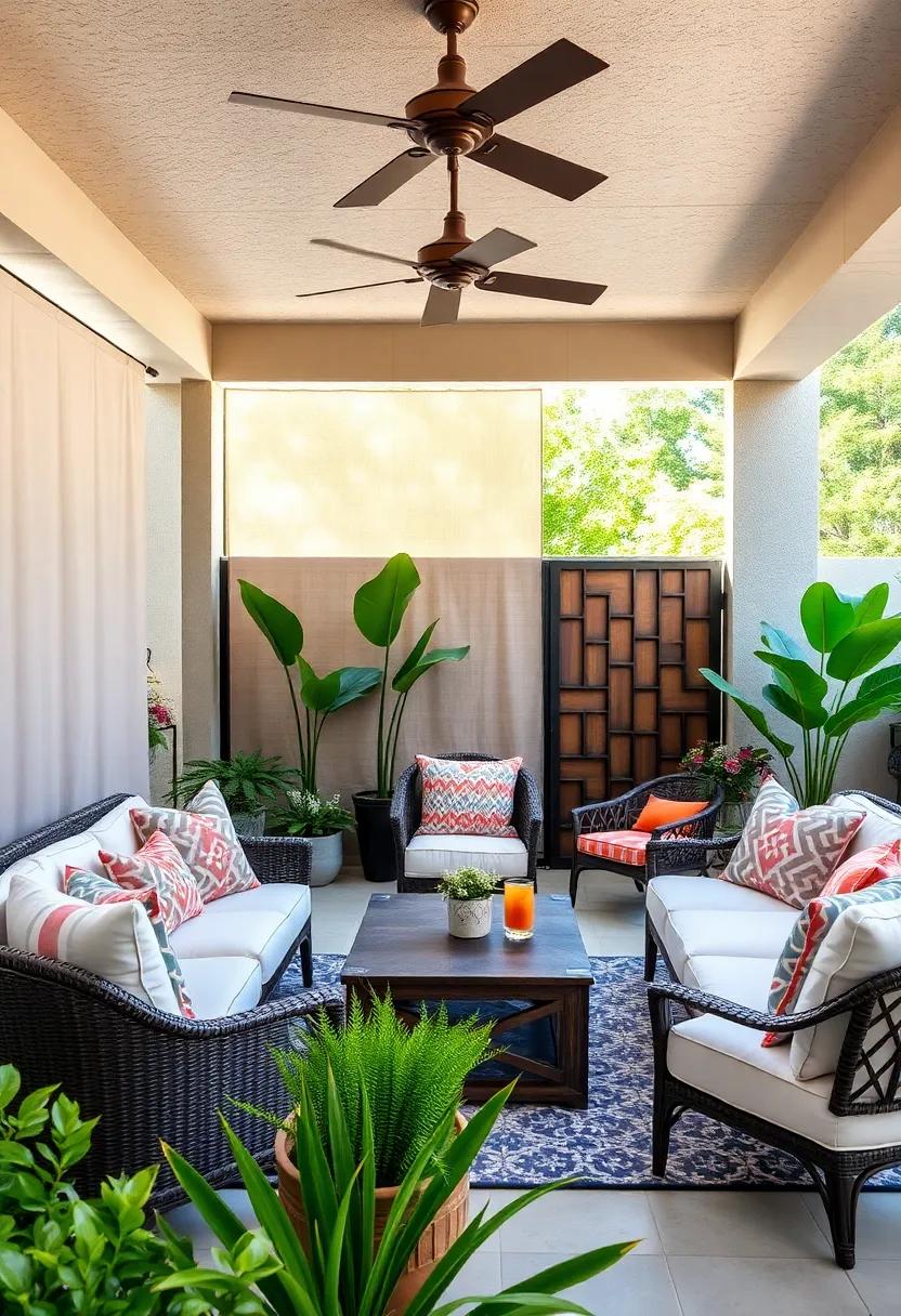 Decorative⁣ Outdoor Screens: Add privacy ​and style with decorative screens, which ‍can also serve as a backdrop for ⁣plants or art pieces, enhancing your outdoor aesthetic