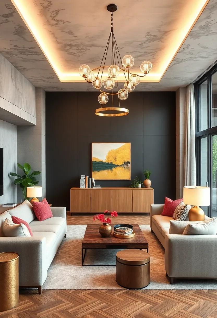 Unique Lighting⁤ Fixtures:‌ Hunt for standout chandeliers or⁤ funky lamps that ‌serve as functional art pieces