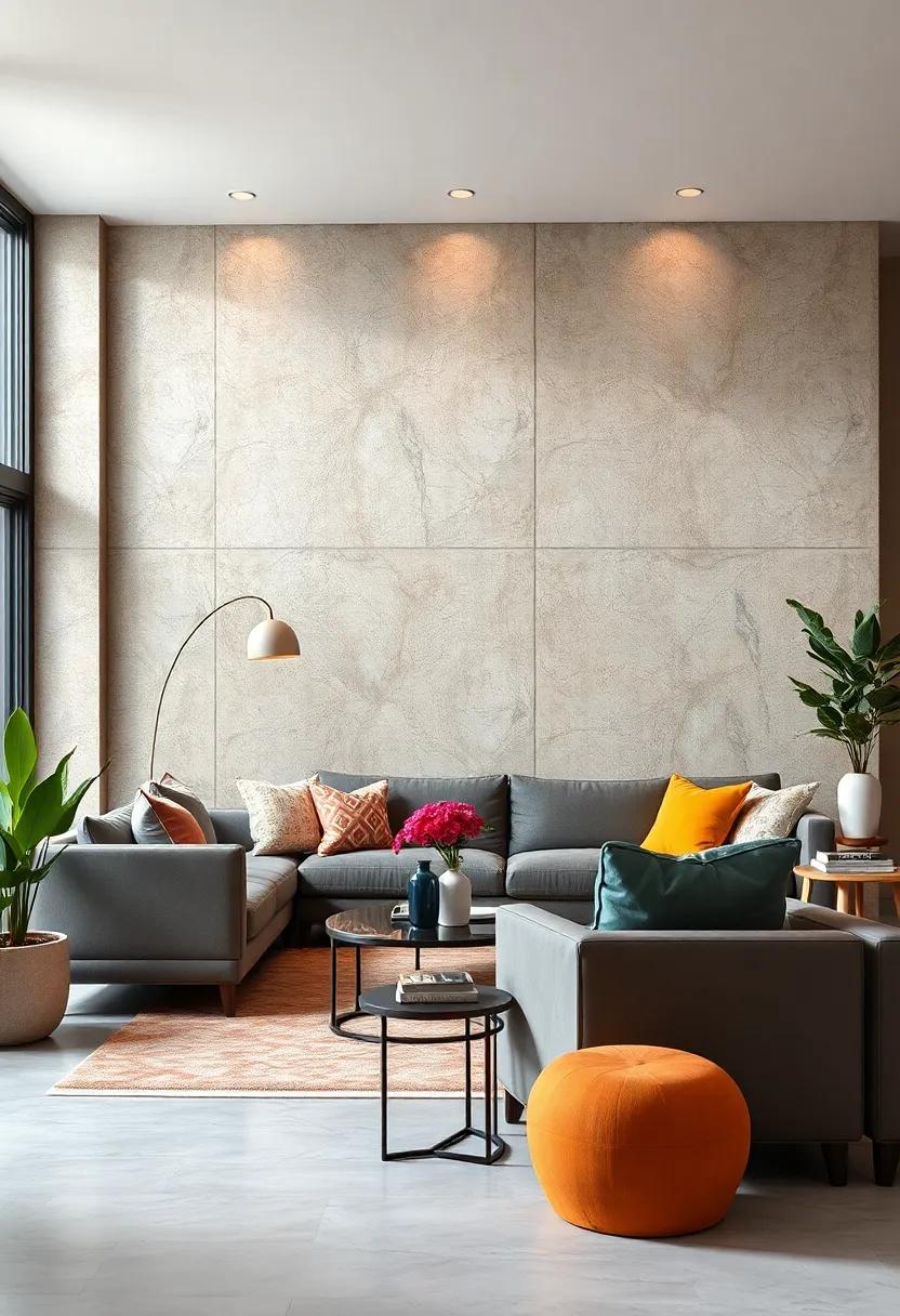 Accent Walls: Create a bold statement using ⁤paint, wallpaper, or textured materials‌ to draw attention in⁤ your⁣ room