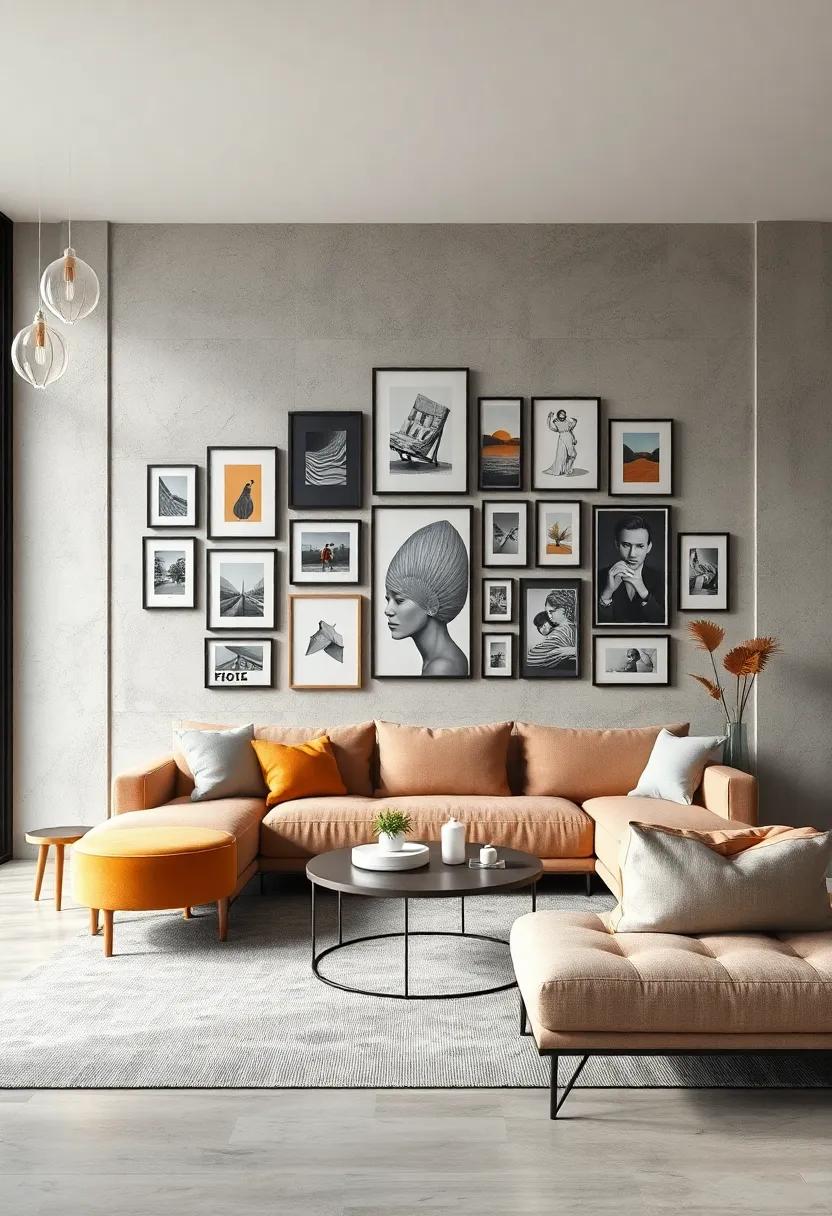 Gallery Wall:‌ Curate a collection of‍ artwork and photographs that reflect your personality and style