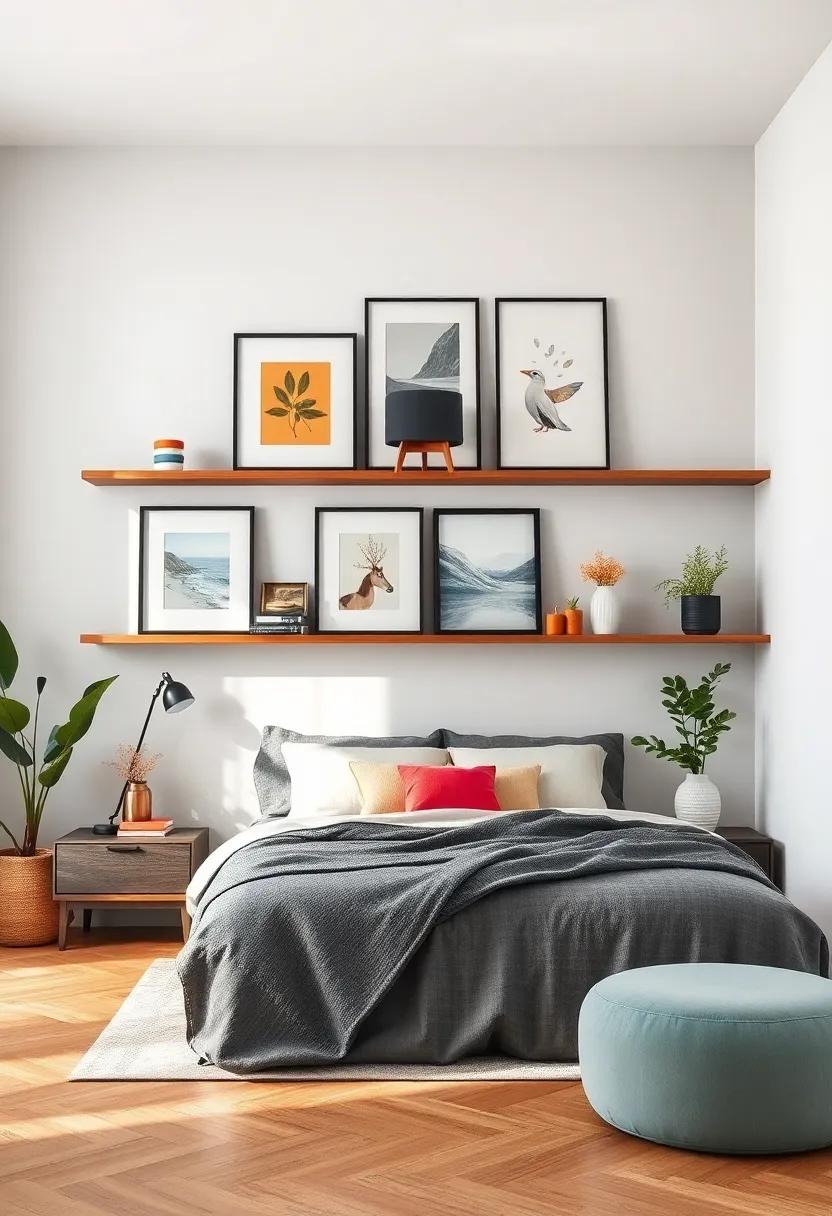 Floating Frames: Create a gallery‍ effect by using ‌floating‍ frames on your shelves, allowing ‍artwork to ‍appear as if‌ it's levitating