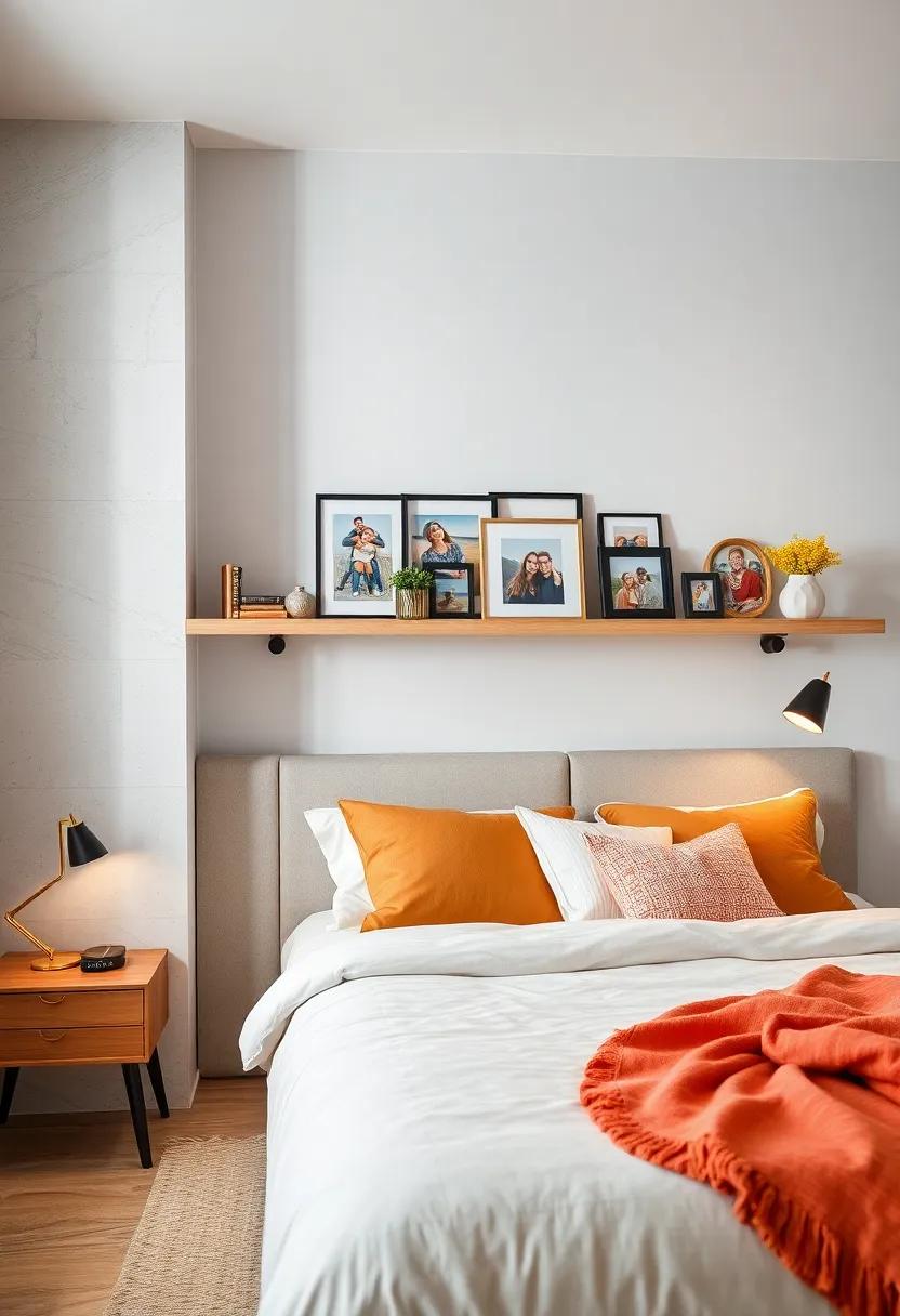 Family ‌photos: Display a mix ⁣of family photos in chic frames, adding warmth and a sense of belonging to your bedroom