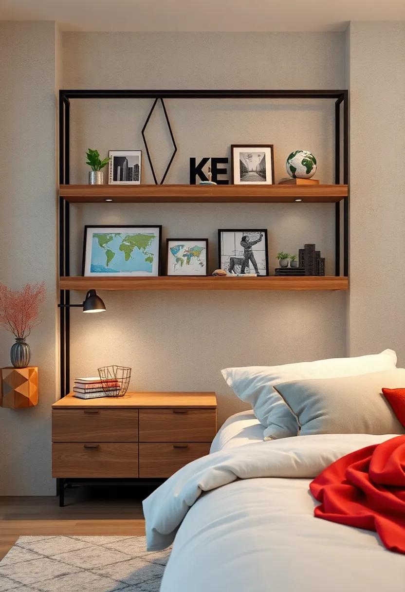 Travel​ Souvenirs: Showcase small ⁢souvenirs from your travels,‍ creating a visual story that reflects your adventures and memories