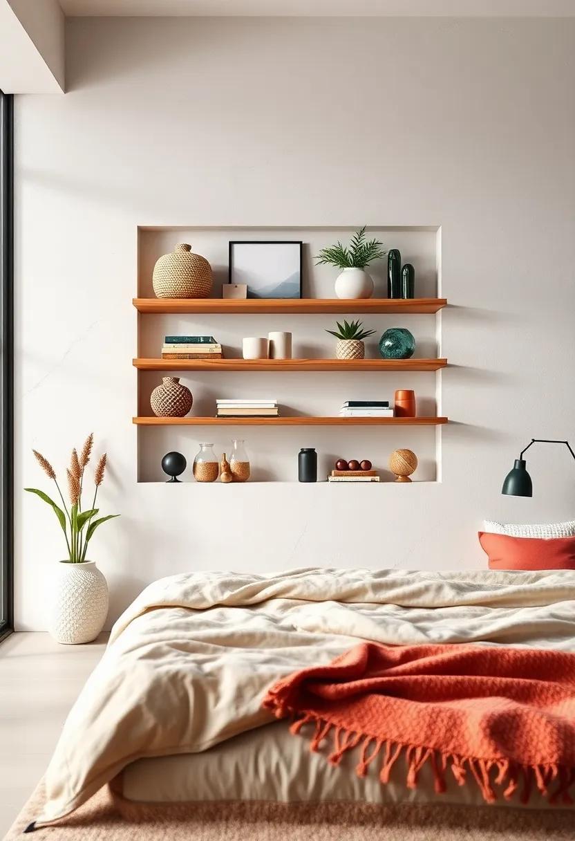 Tactile ⁢Elements: Integrate different ‌textures using ⁢woven‌ baskets, ‍ceramic pots, or metallic accents to add dimension to your⁣ shelves