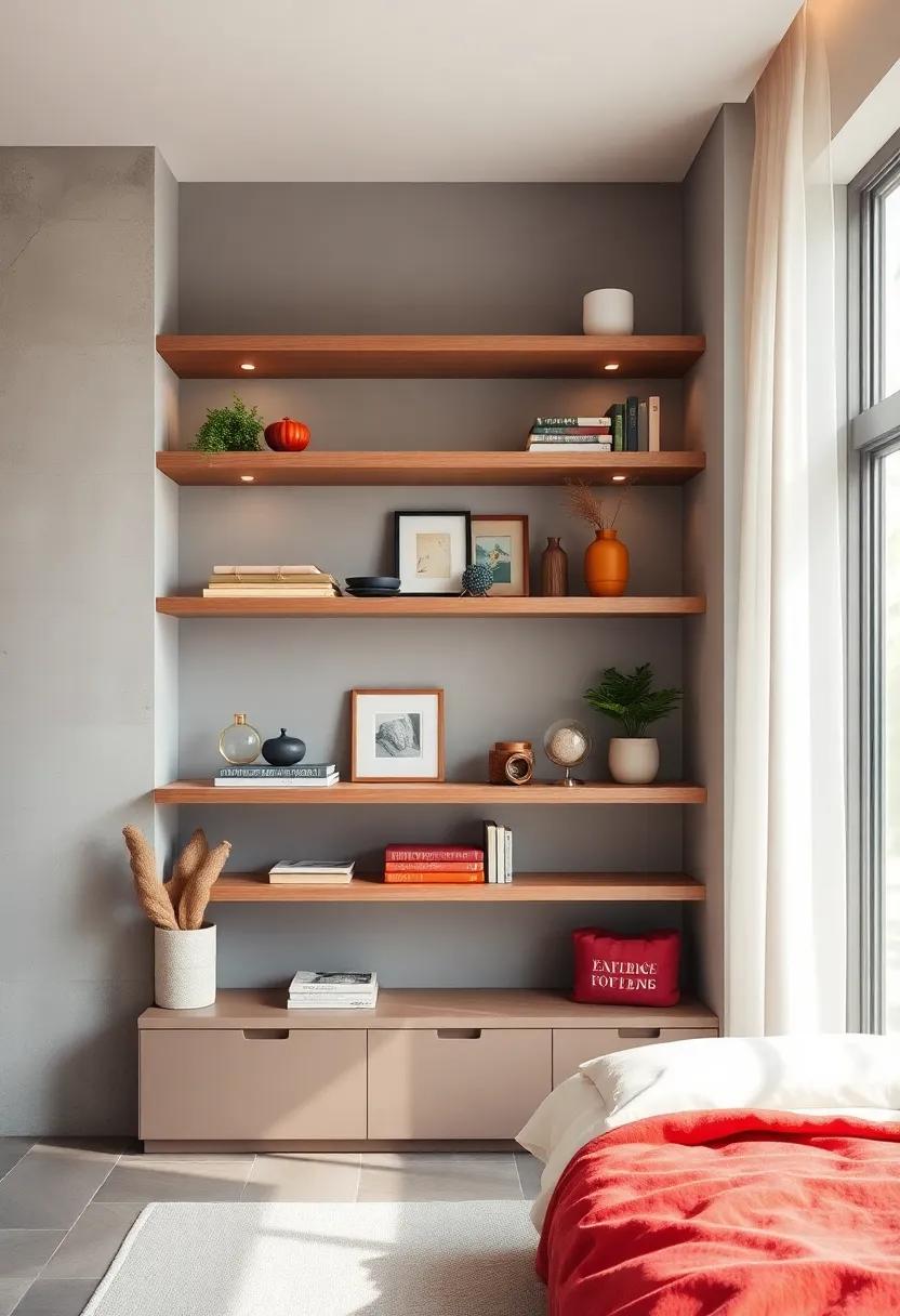 Color Coordination: Stick to ‍a color palette that ties your decor together, making your shelves ⁣an⁤ extension​ of your overall aesthetic