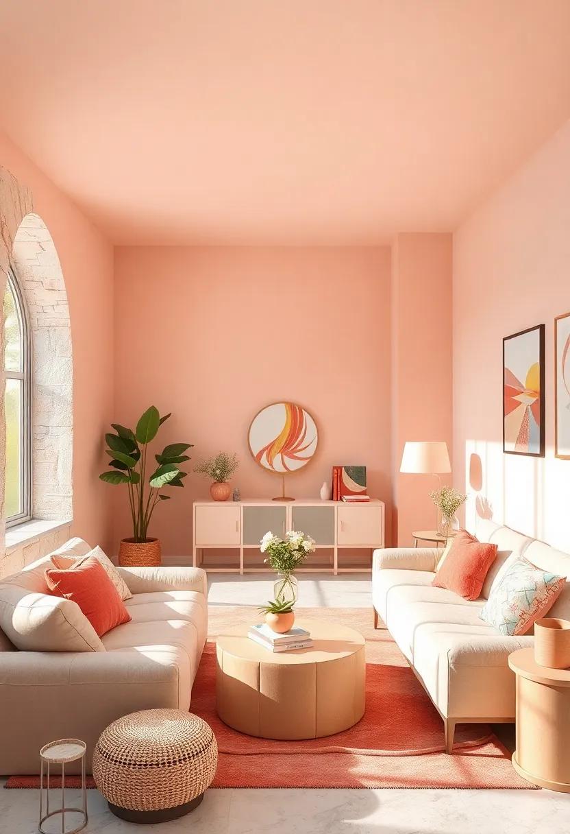 Light Coral:‌ A ​cheerful, peachy hue that energizes the space while still providing a soothing ambiance