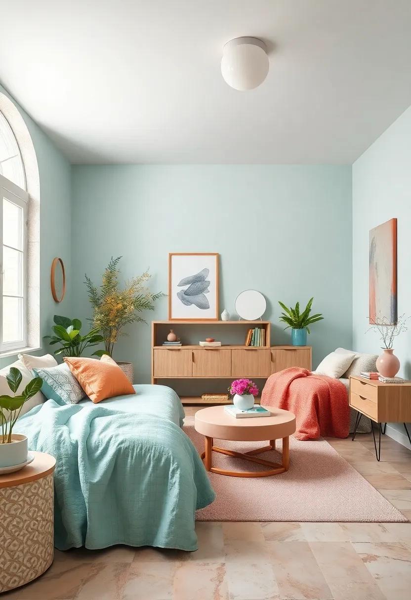 Soft ‌Aqua: This⁣ gentle blue-green ‌hue conjures‍ images of tranquil oceans,perfect for fostering a⁢ soothing sanctuary