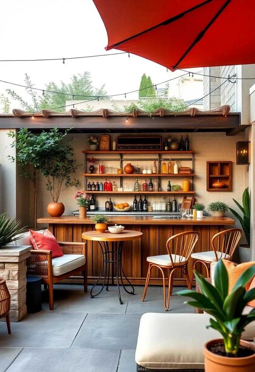 Vintage Vibes: An⁢ antique ⁢wooden bar styled with retro decor and ​mismatched chairs adds ⁣a nostalgic touch that charms guests and sparks ‍conversations