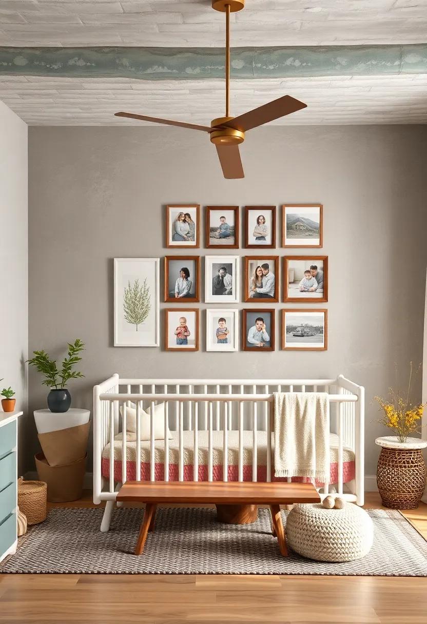 Family Photos Display: Create ‌a gallery wall of framed family photos to make the space feel personal and inviting