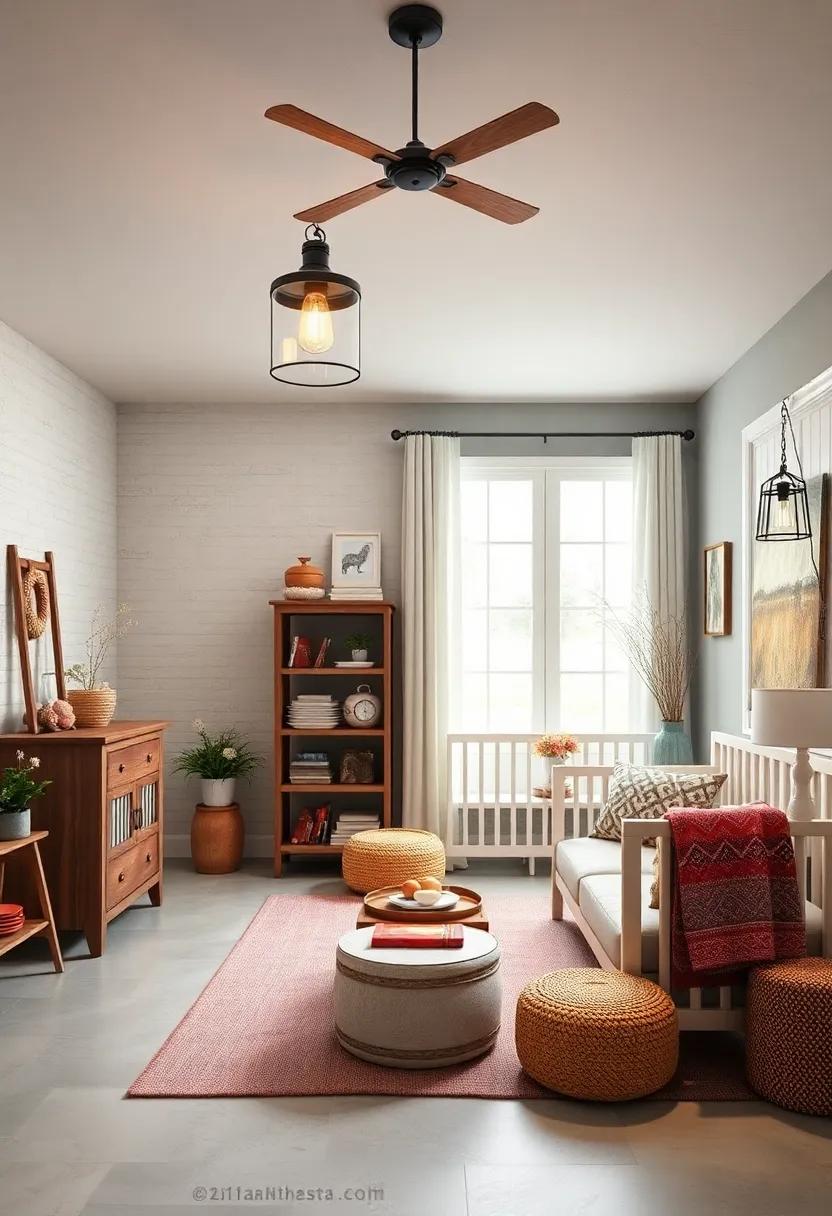 Farmhouse-Style Lighting: Choose pendant lights or ​lanterns​ made from wrought iron or wood to‍ illuminate the room with⁣ a warm​ glow