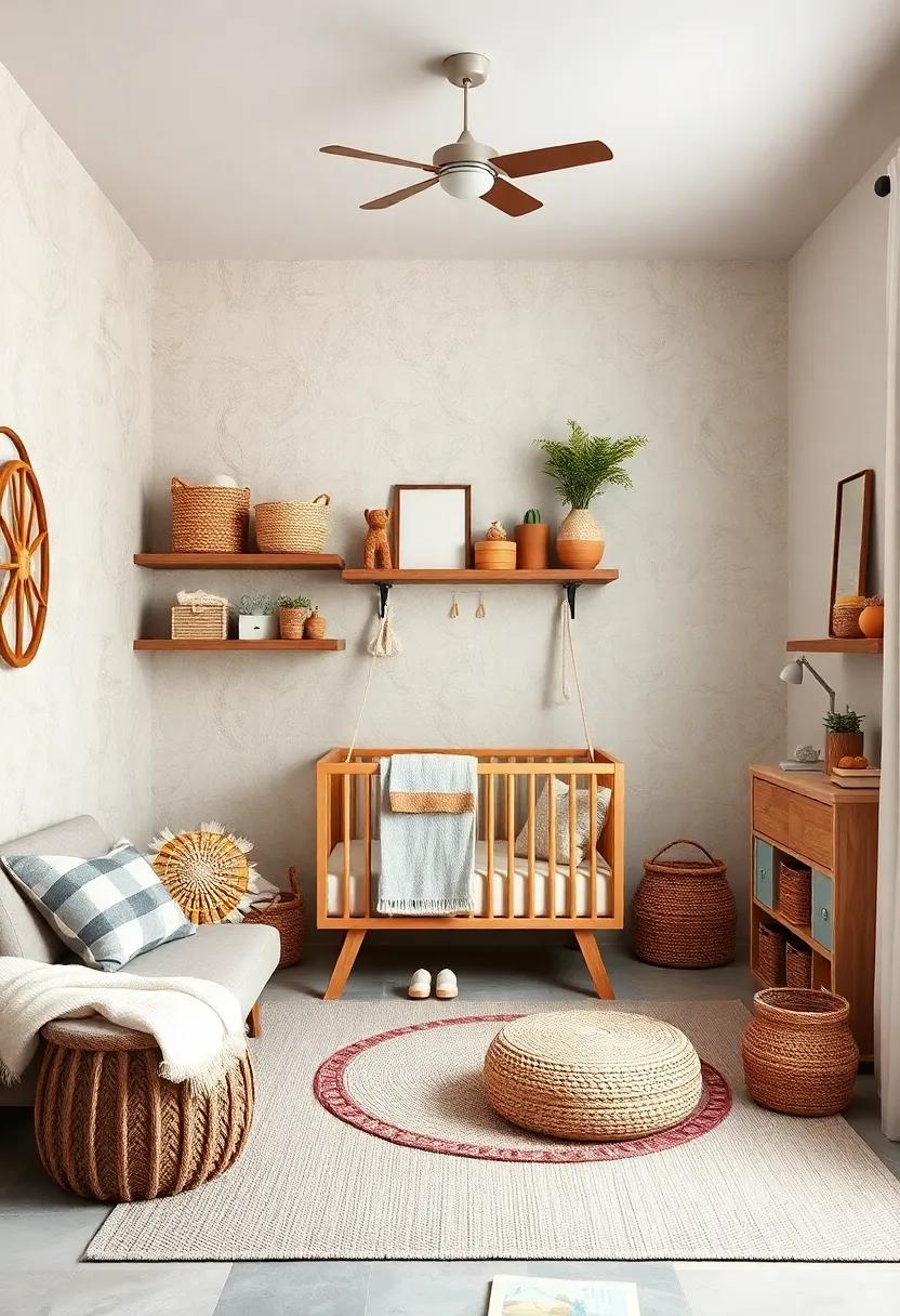 Stylish Storage Solutions: Opt for woven baskets and ​rustic shelves ‌to⁣ keep toys organized while enhancing the aesthetic