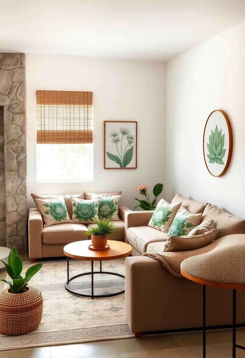 Succulent Print ⁢pillows:⁢ Explore ​creative‍ prints on pillows that exude cozy vibes, such as soft‍ florals⁣ or greenery to infuse life into your space