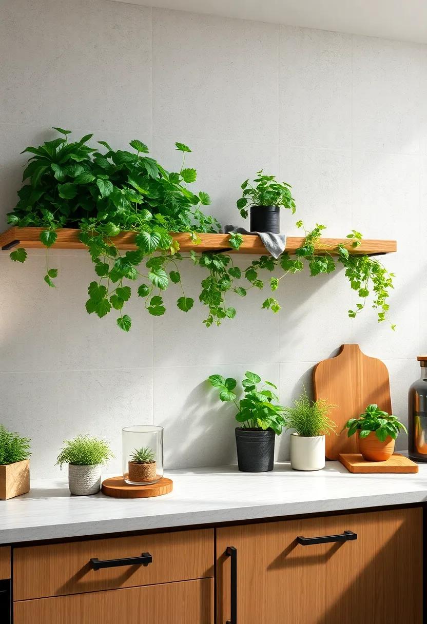 Create a Herb Garden: ​Plant herbs in small pots and use them for cooking while adding greenery and ‍fresh scents to your kitchen