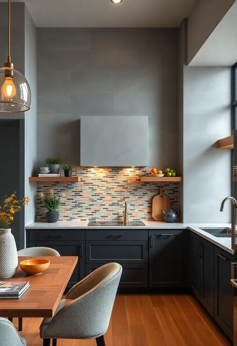 install a Decorative Backsplash: Enhance ⁣the space with colorful tiles that create⁤ a‌ visual burst above the cabinets
