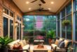 25 Stylish Ideas for Screened Porches with Ceiling Lights to Illuminate Your Space