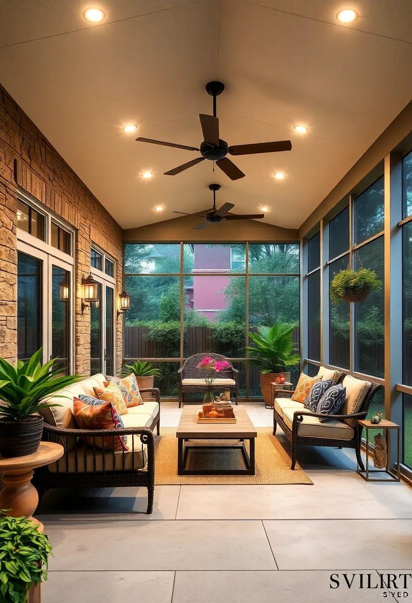25 Stylish Ideas for Screened Porches with Ceiling Lights to Illuminate Your Space