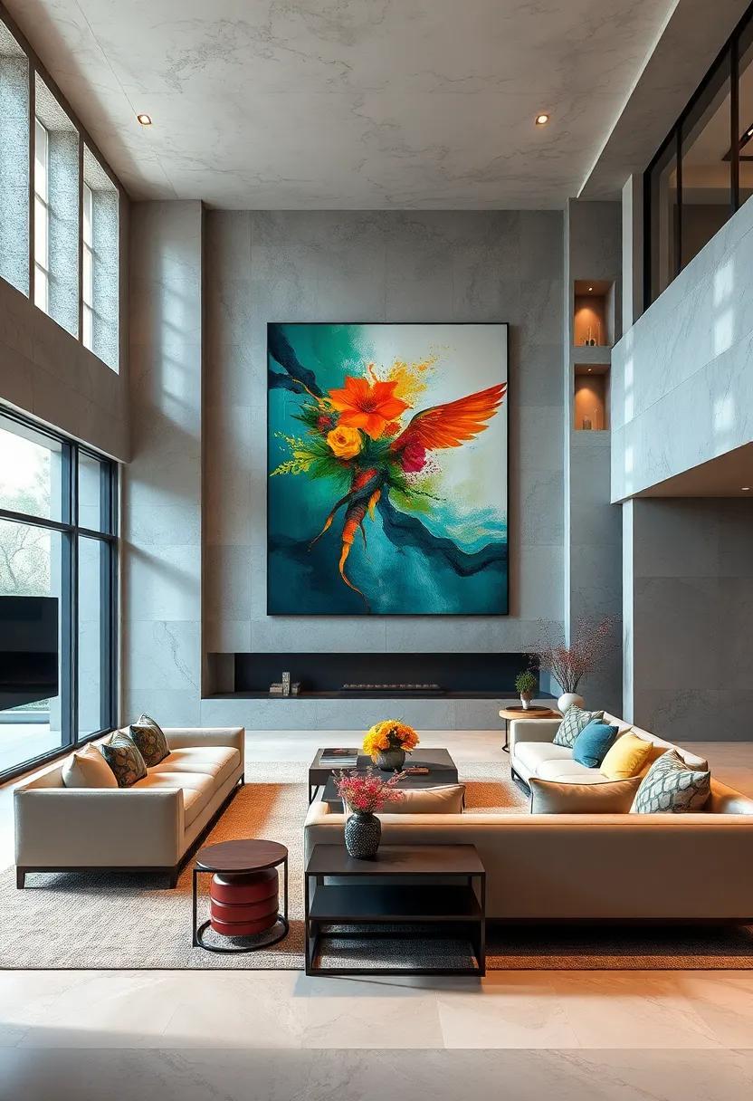 27 Stunning Design Ideas for a Grand Luxury Living Room with Statement Artwork
