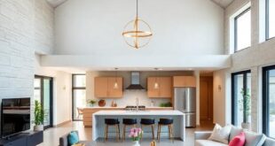 25 Inspiring Ideas for an Open Concept Living Room Kitchen with Vaulted Ceilings