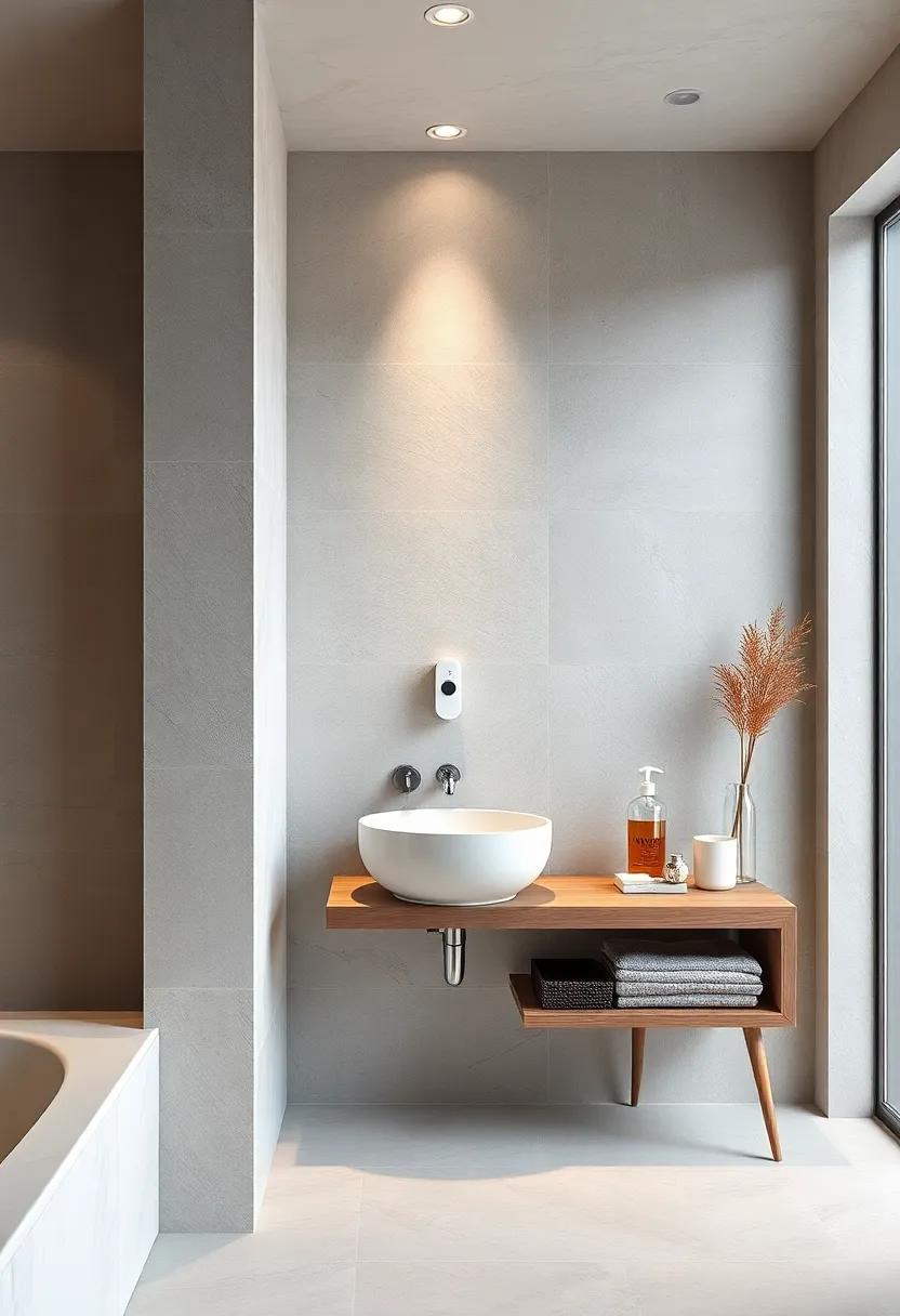 Mounted Soap Dispenser: Keep your sink area tidy with a wall-mounted soap dispenser that eliminates bottle clutter