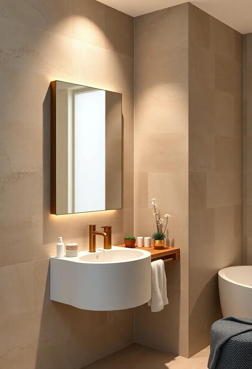 Vanity mirror with Storage: Upgrade your grooming routine with a wall-mounted mirror that conceals storage for beauty products