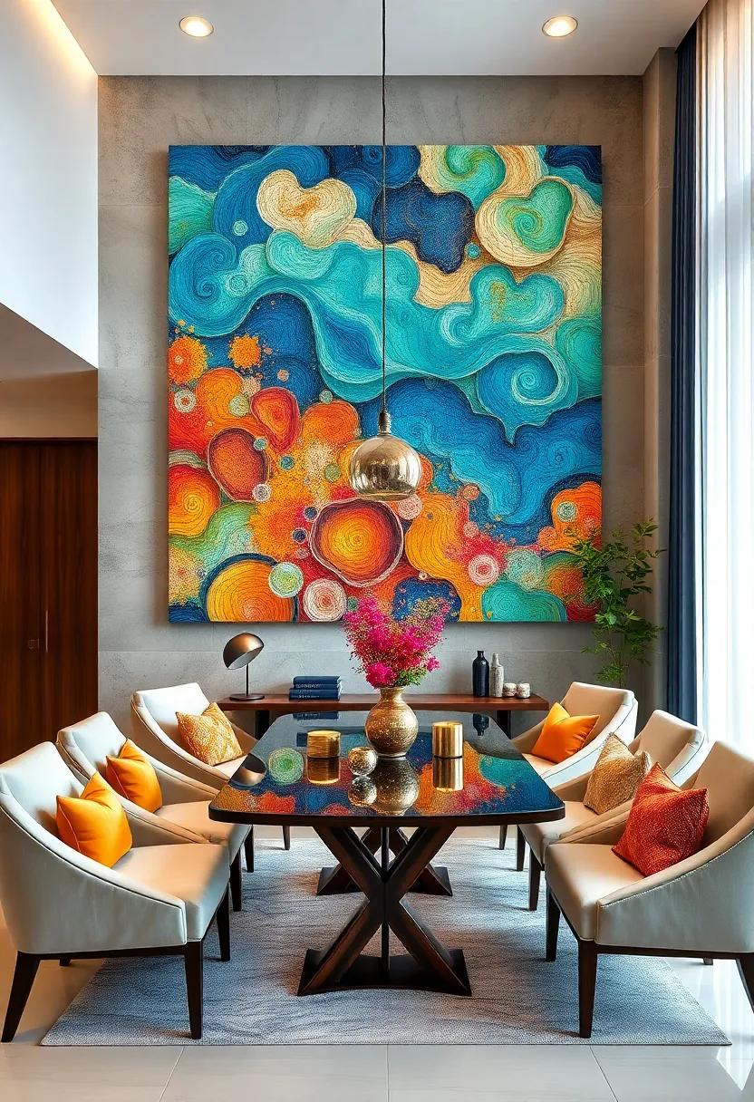 Interactive Wall Art: include a piece that allows for interaction, such ‌as a large⁤ puzzle or a magnetic wall board⁢ for guest ⁣contributions