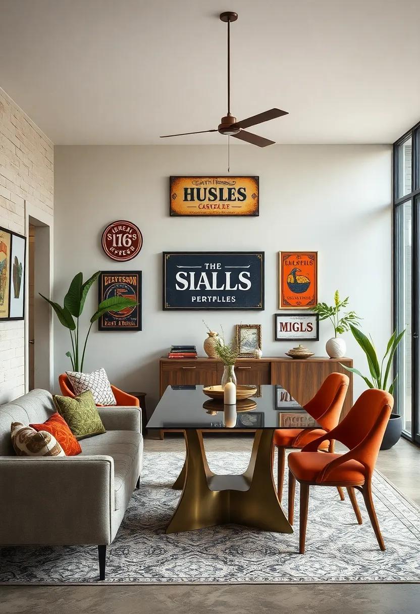 Vintage Enamel ⁤Signs: Hunt for vintage enamel signs that add character and a sense of nostalgia to your dining room’s aesthetic